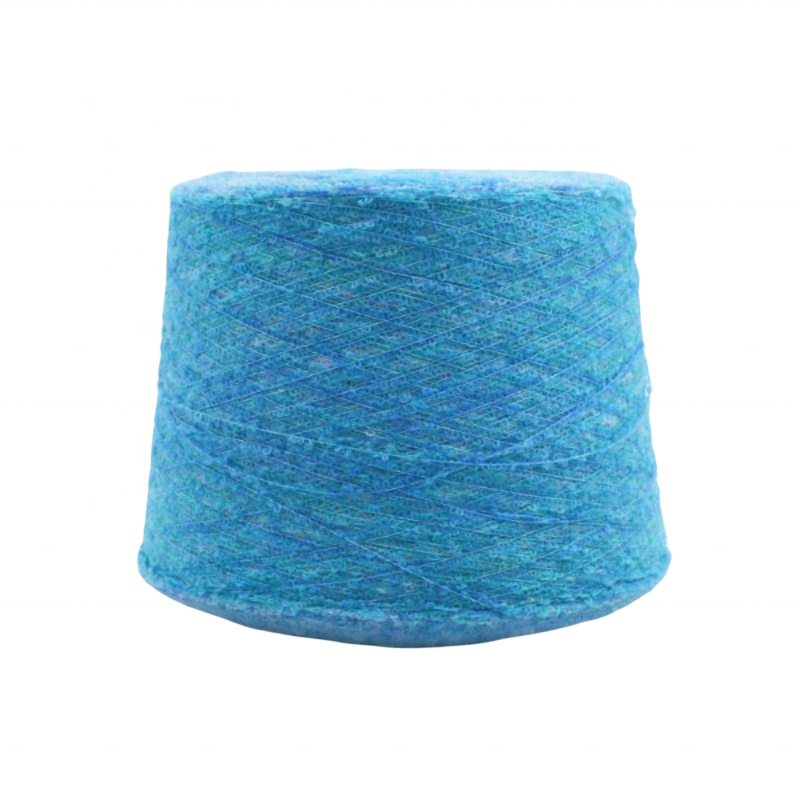 Spot Wholesale of Fancy Special Yarn 12% Wool 69% Acrylic 17% Nylon 2% Spandex 7NM Buckle Loop Yarn Gradient Yarn