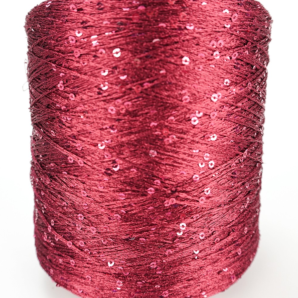 Free Samples Multi Color Fancy Roving Knitting Knot Fancy Yarns  Weaving 2NM Fancy Sequined Yarn