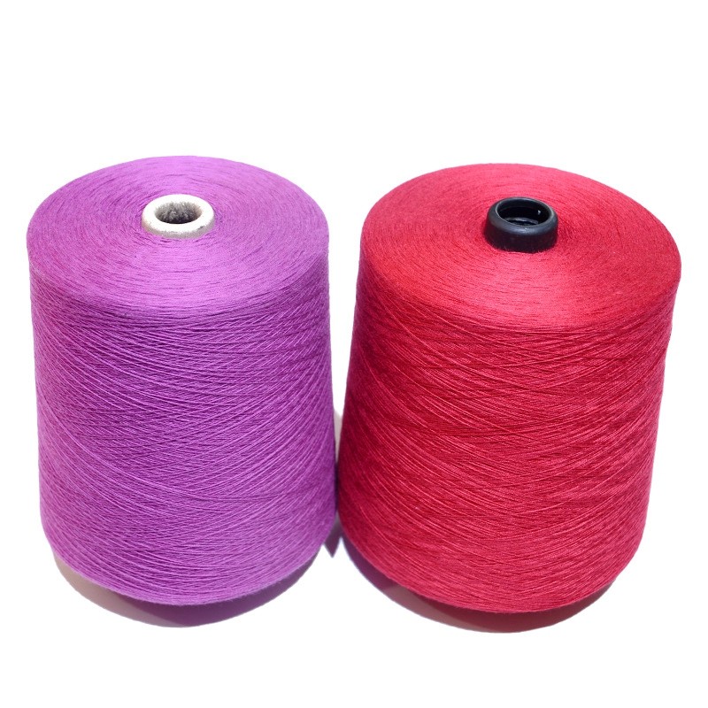 Factory Wholesale Multiple Colors Dyed 32S/2 High Quality Soft 72% Viscose 28% Polyester Blended Yarn for Sweater Knitting