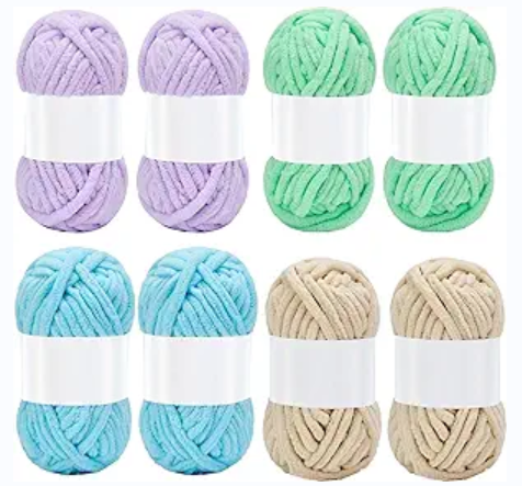 Factory Price Warm and Comfortable 100% Polyester Chenille Yarn Velvet Yarn for Hand Crochet