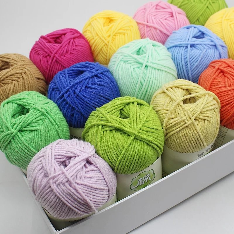 Wholesale Cheap Crochet Cotton Acrylic Blend Yarn Crochet Yarns for Hand Craft