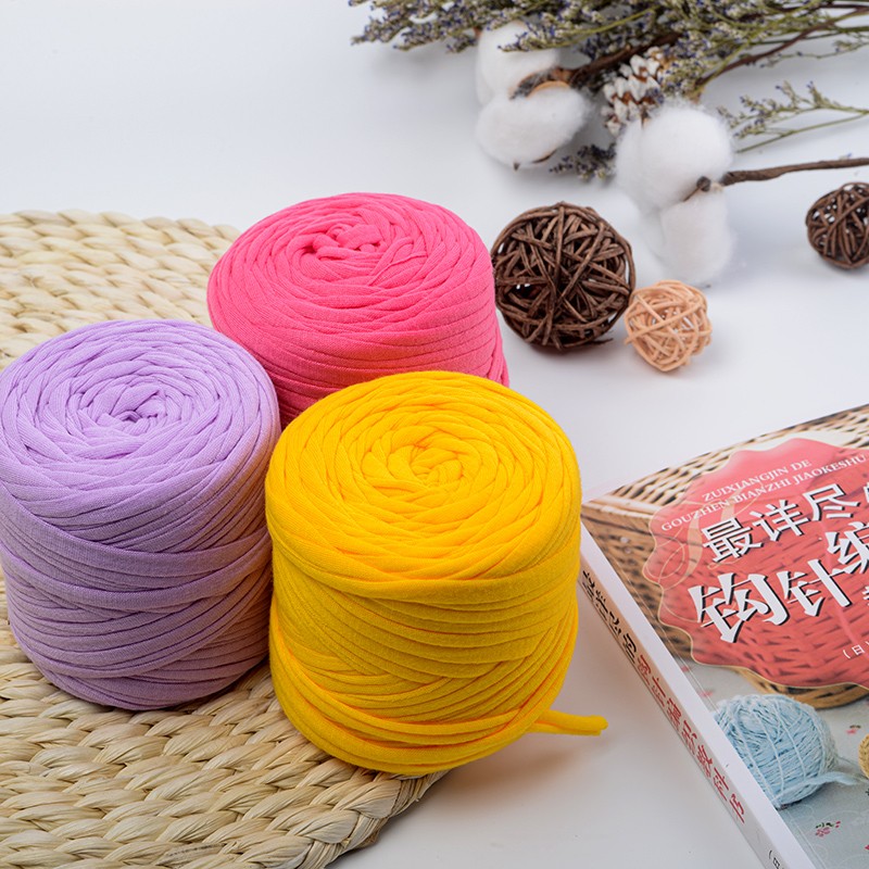 Best SellerT Shirt Hand Kinting Polyester Crochet Yarn for Make Hand Bags