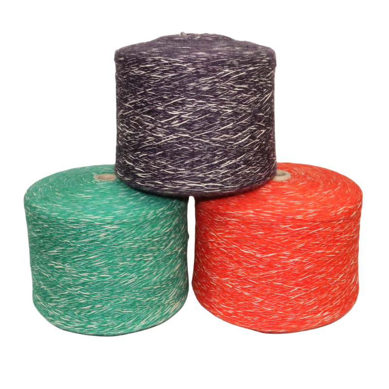 4.2NM Long Staple Cotton Wool 6% Wool 39% Cotton 35% Acrylic 20% Nylon Fancy Yarn Blended Yarn for Hand Knitting