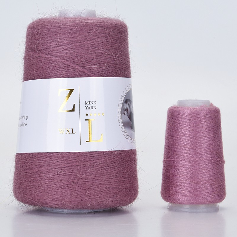 100G+20g Long Plush Mink Cashmere Angora Rabbit Hair Yarn Fine Quality Hand-Knitting Thread Woman Cardigan Scarf