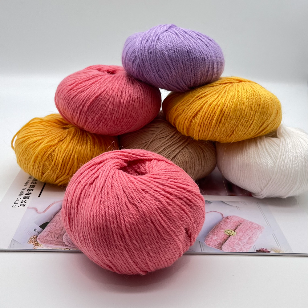 Rabbit Hair Yarn for Sweater 15% Angora 1/16NM*4 Blended Yarn Angora Mohair Yarn