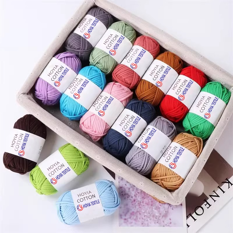 Hot  4MM Thickness Cotton Nylon Hollow Tube Crochet Core Yarn for Animal Starter Beginner Amigurumi DIY Kit Yarn