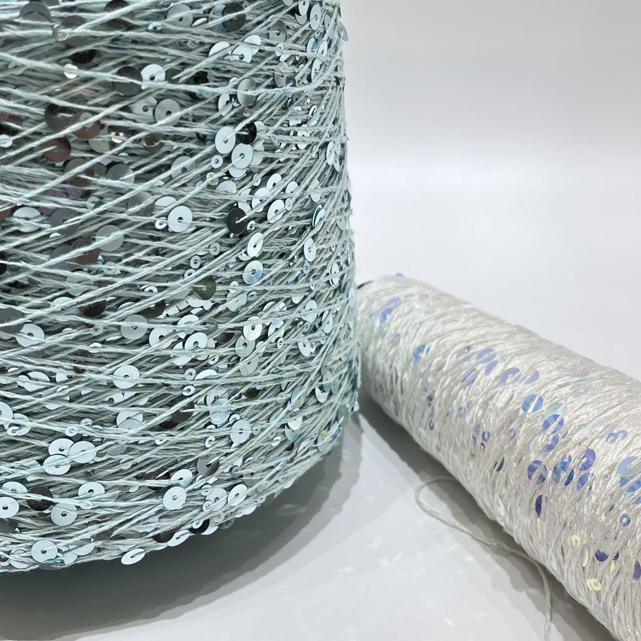 Factory direct sale Premium Shiny 3MM 4MM 6MM Metallic Shiny Sequin Yarn Ideal for crochet,knitting & amigurumi