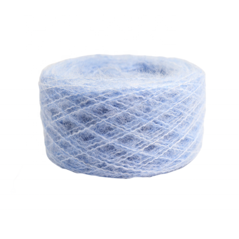 Color Spun Yarn 8% Alpaca 15% Wool 48% Acrylic 3% Spandex Yarn Knitted Sweater 14NM/1 Elastic Alpaca Blended Yarn