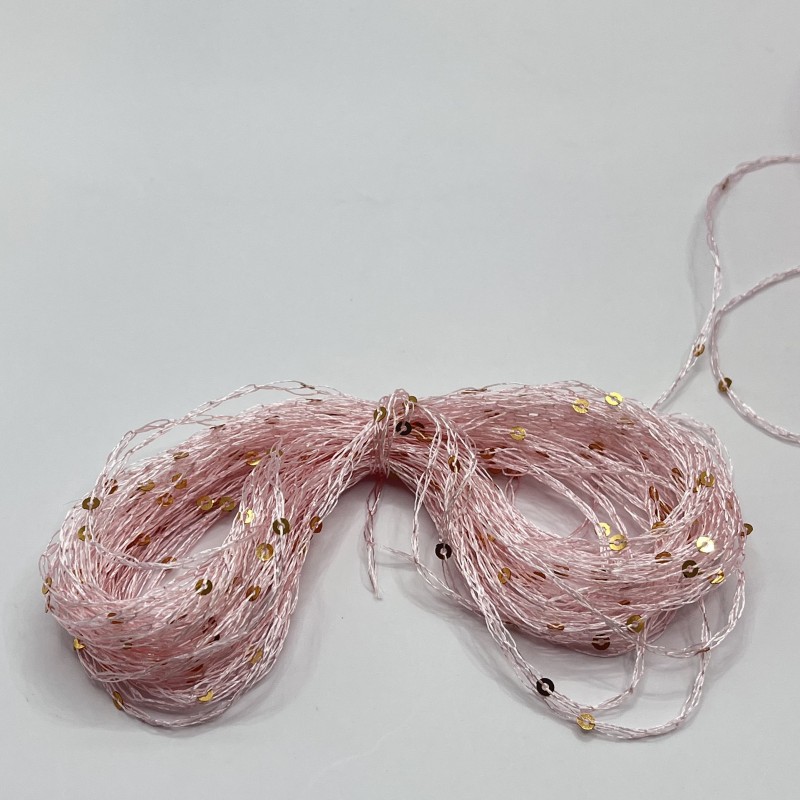 Colorful Polyester Yarn With Different Size of Sequins Attached Paillette for Clothes and Handcraft