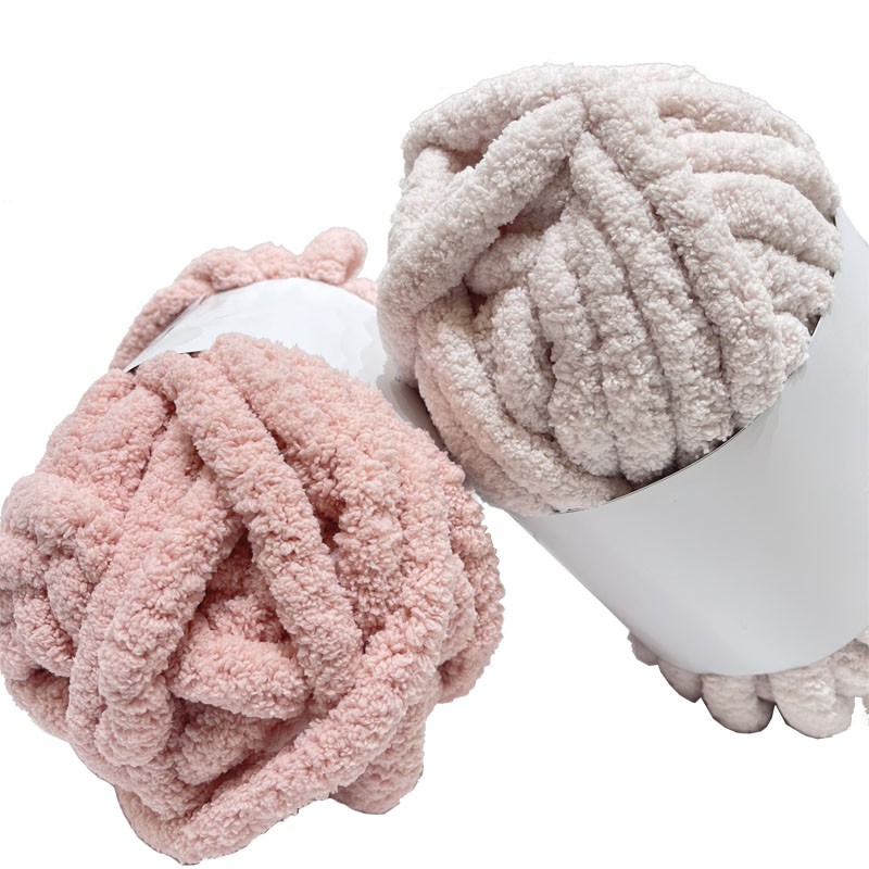Icelandic Ice Bar Xxl Blanket Chunky Chenille Yarn Sale Wool Polyester Carton Cheapest 100% Polyester Good 1/0.14NM 250g Strong