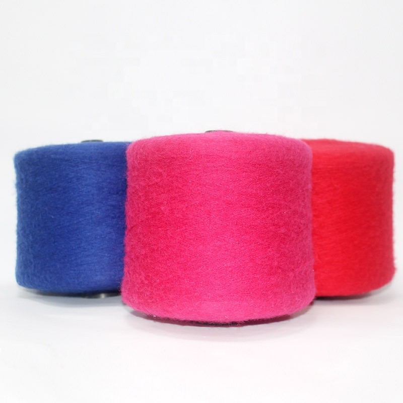 Free Samples Wholesale Soft Comfortable 13S/1 Wool Mohair Acrylic Nylon Fancy Blended  Yarn  Factory Direct Sales