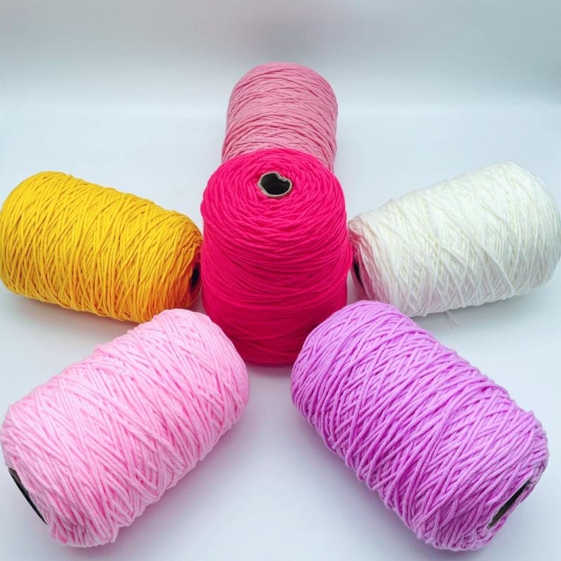 New Arrival 8ply 100%Acrylic Knitting 8 Strand Handmade for Tufting Rug