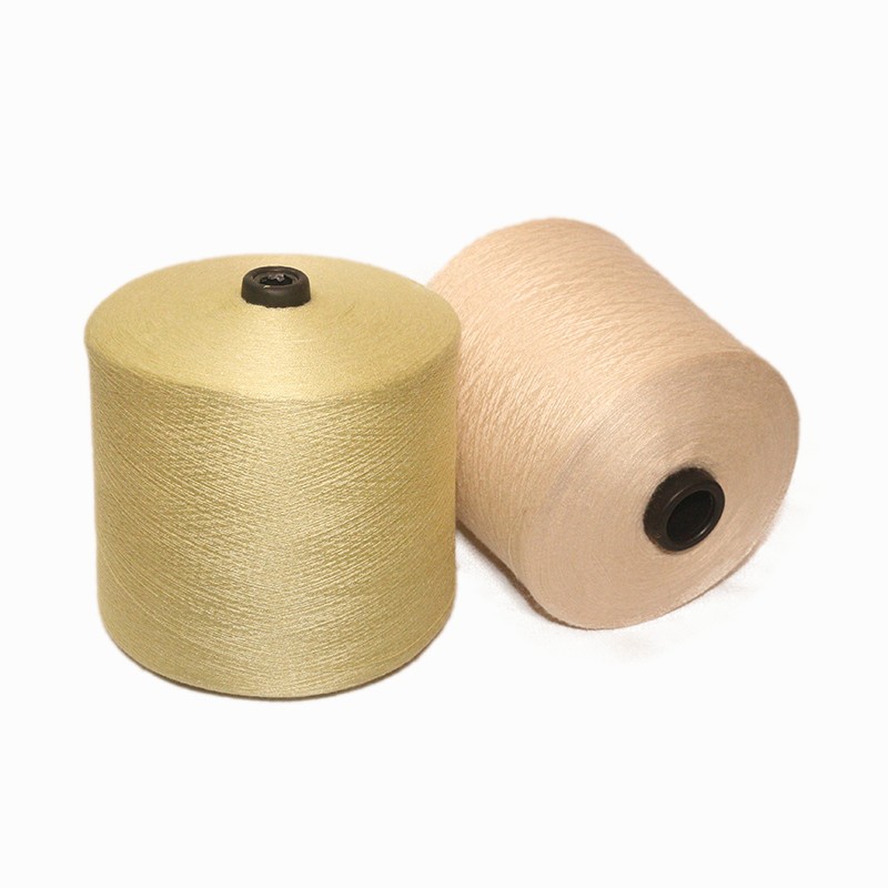 Free Samples 52% Viscose 20% Nylon 28% PBT High Elastic Core Spun Yarn 48NM/2 Like Rabbit Hair Made in China