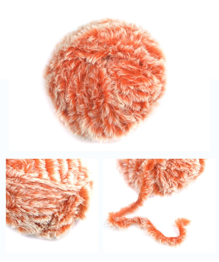 Super Soft Fur Yarn Chunky Fluffy Faux Fur Yarn Eyelash Yarn for Crochet Knit