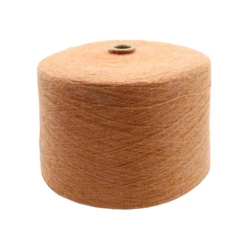 Renewable Environmentally Friendly Yarn 9NM Wool Sanded Yarn 10% Wool 50% Recycled Polyester 37% Polyester 3% Spandex Fancy Yarn
