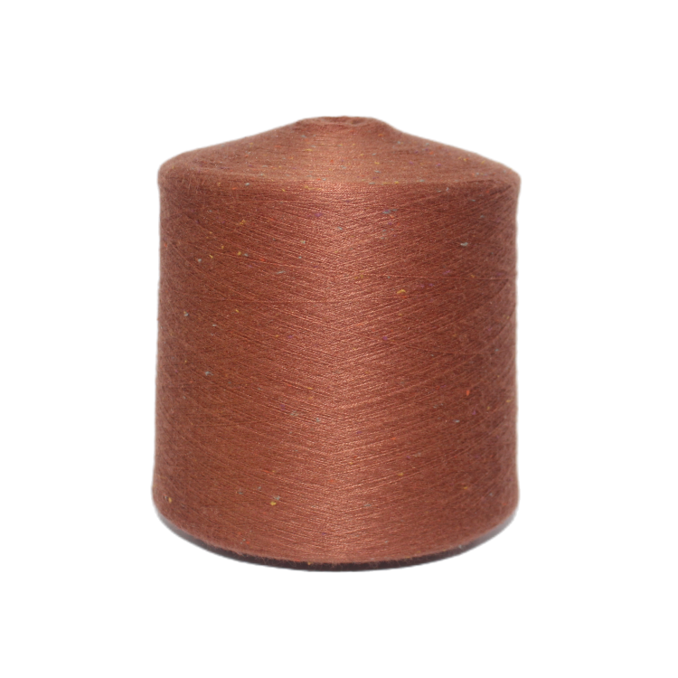 32S/2 Color Dot Cotton Blended Color Dot Yarn 2% Polyester 98% Cotton Knitted Sweater