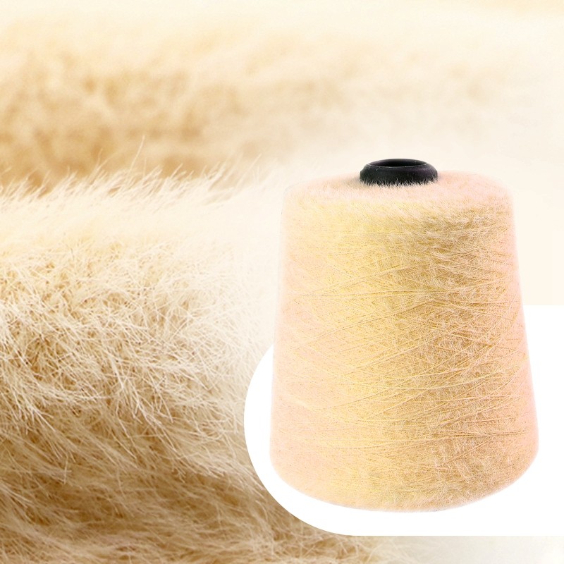 Factory Wholesale Soft Touch Dyed 1.3cm/2cm Fancy Feather Yarn 100% Nylon Mink Yarn for Sweater