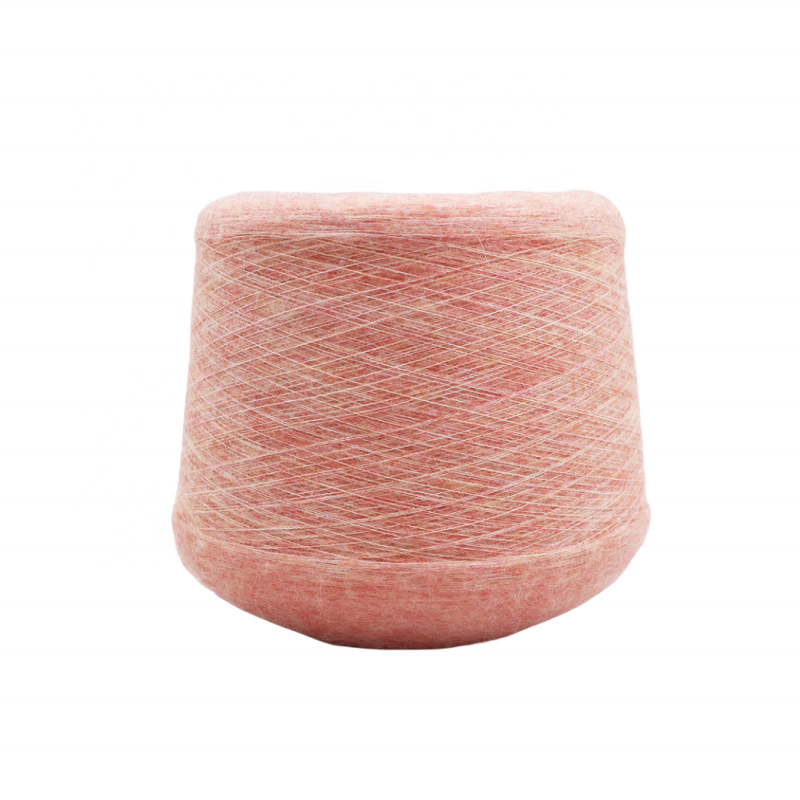 Fancy Yarn Factory Wholesale 33% Wool 33% Super Kid Mohair 28% Nylon 6% Spandex Wool Blended Yarn 12NM/1 Noble Mohair