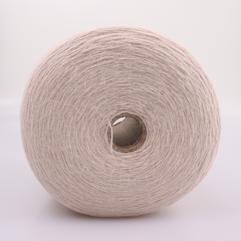 Factory Wholesale Long Hair Mink Yarn 2/14Nm 60% Angora Rabbit Hair 40% Nylon Fancy Blended Knitting Melange Hand Yarn